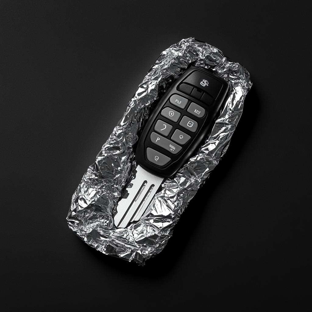 Why put car keys in aluminum foil?